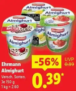 Lidl Ehrmann Almighurt Angebot