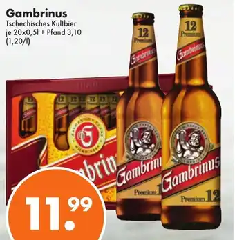 Trink und Spare Gambrinus 20x0,5L Angebot