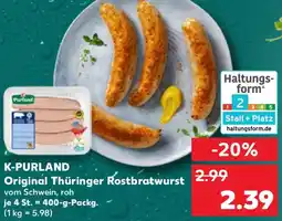 Kaufland K-PURLAND Original Thüringer Rostbratwurst Angebot