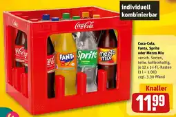 REWE Coca-Cola, Fanta, Sprite oder Mezzo Mix Angebot