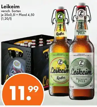 Trink und Spare Leikeim 20x0,5L Angebot