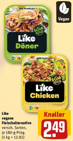 REWE Like vegane Fleischalternative Angebot