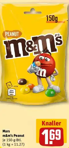 REWE Mars m&m's Peanut Angebot