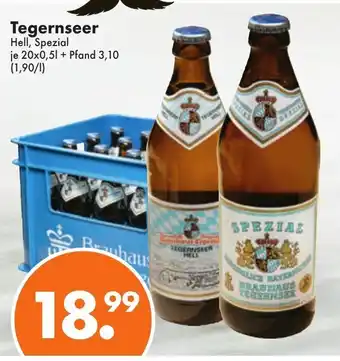 Trink und Spare Tegernseer Hell, Spezial 20x0,5L Angebot