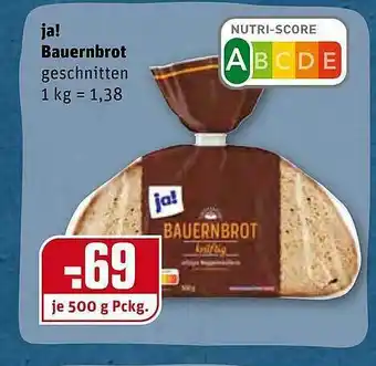 REWE Ja! Bauernbrot Angebot