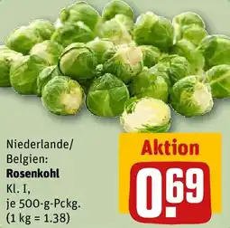 REWE Rosenkohl Angebot