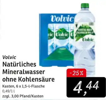 KONSUM Volvic Naturliches Mineralwasser ohne Kohlensaure 6*1.5L Angebot