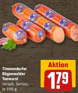 REWE Timmendorfer Rügenwalder Teewurst Angebot