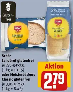 REWE Schär Landbrot glutenfrei oder Meisterbäckers Classic glutenfrei Angebot