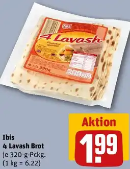 REWE Ibis 4 Lavash Brot Angebot