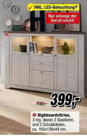 Opti Wohnwelt Highboardvitrine Angebot