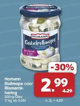 Famila Nord West Homann Rollmops oder Bismarckhering Angebot