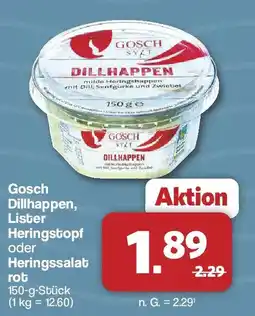 Famila Nord West Gosch Dillhappen, Lister Heringstopf oder Heringssalat Angebot