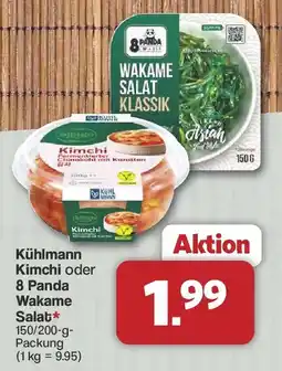 Famila Nord West Kühlmann Kimchi oder 8 Panda Wakame Salat Angebot