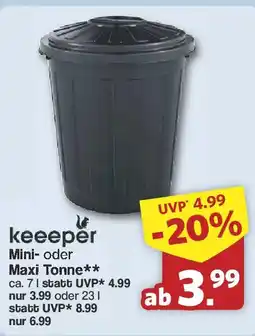 Famila Nord West keeeper Mini- oder Maxi Tonne Angebot