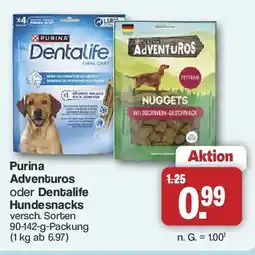 Famila Nord West Purina Adventuros oder Dentalife Hundesnacks Angebot