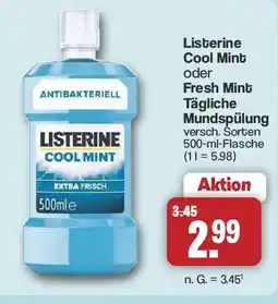 Famila Nord West Listerine Cool Mint oder Fresh Mint Tägliche Mundspülung Angebot