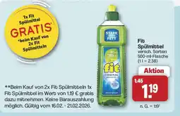 Famila Nord West Fit Spülmittel Angebot