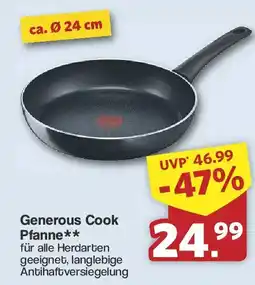 Famila Nord West Tefal Generous Cook Pfanne ca. Ø 24 cm Angebot