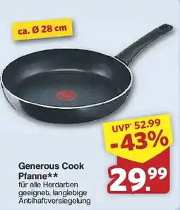 Famila Nord West Tefal Generous Cook Pfanne ca. Ø 28 cm Angebot