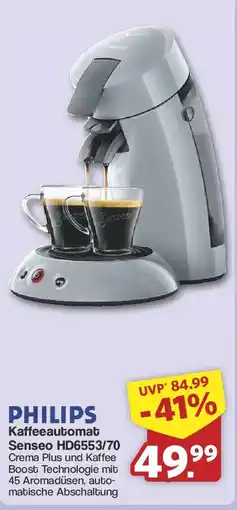 Famila Nord West PHILIPS Kaffeeautomat Senseo HD6553/70 Angebot