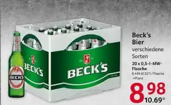 Selgros Beck's Bier Angebot