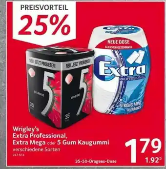 Selgros Wrigley's Extra Professional Extra Mega Oder 5 Gum Kaugummi Angebot