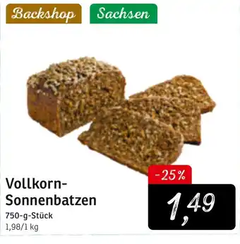 KONSUM Vollkorn-Sonnenbatzen 750g Angebot