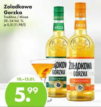 Trink und Spare Zoladkowa Gorzka 500ml Angebot