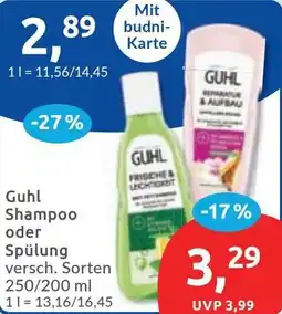 Budni Guhl Shampoo oder Spülung Angebot