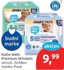Budni Hallo Welt Premium Windeln Angebot
