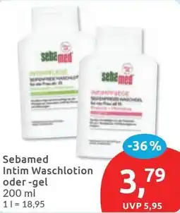 Budni Sebamed Intim Waschlotion oder gel Angebot