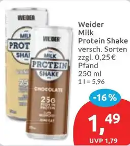 Budni Weider Milk Protein Shake Angebot