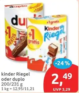 Budni kinder Riegel oder duplo Angebot