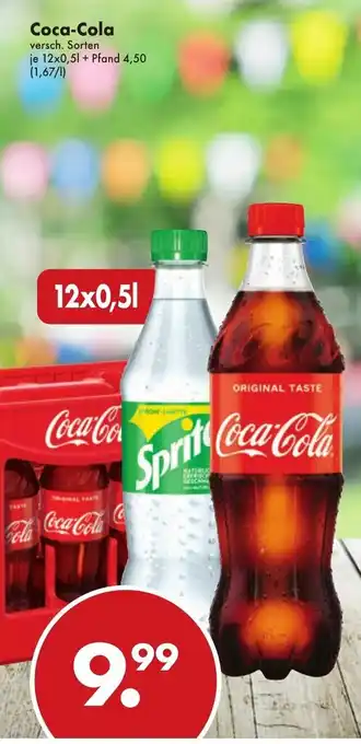 Trink und Spare Coca Cola 12x0,5L Angebot