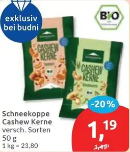 Budni Schneekoppe Cashew Kerne Angebot
