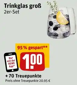 REWE Trinkglas groß 2er-Set Angebot