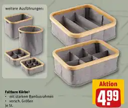 REWE Faltbare Körbe Angebot