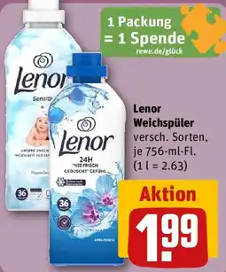 REWE Lenor Weichspüler Angebot