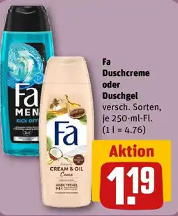 REWE Fa Duschcreme oder Duschgel Angebot