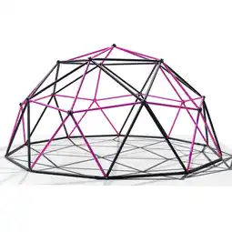 Netto Marken-Discount Klettergerüst 360x360x180cm DomeClimber Kinder Kletterkuppel Geodome 12FT - anthrazit/pink Angebot