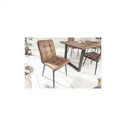 Netto Marken-Discount riess-ambiente Stuhl MODENA - Retro Design antik taupe Ziersteppung pflegeleicht Angebot