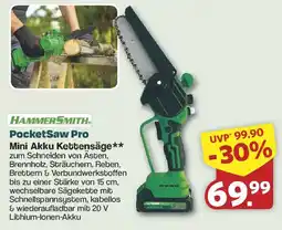 Famila Nord West HAMMERSMITH PocketSaw Pro Mini Akku Kettensäge Angebot