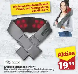Famila Nord West vitalmaxx Shiatsu Massagegerät Angebot