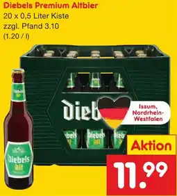 Netto Getränke Discount Diebels Premium Altbier Angebot