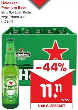 Netto Getränke Discount Heineken Premium Beer Angebot