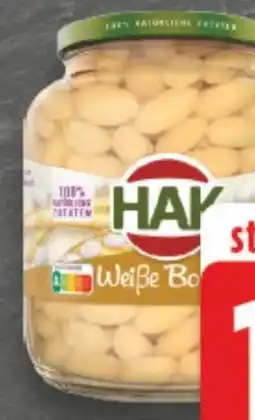 E-Center HAK Weiße Bohnen Angebot