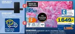 Euronics XXL SAMSUNG GU98DU9079 LED-TV + HW-B760GF Soundbar Angebot