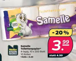 NETTO Netto eigenmarke samelle toilettenpapier Angebot