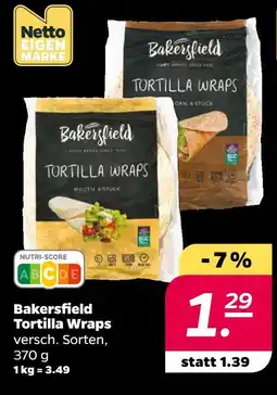 NETTO Bakersfield tortilla wraps Angebot